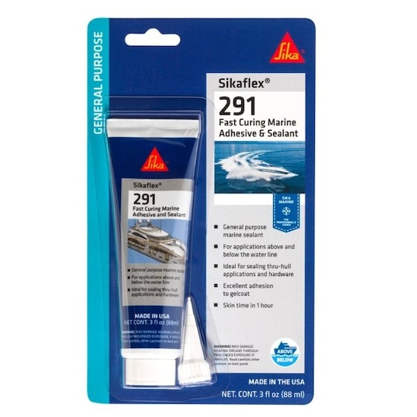 3 oz, Tube, Black, Sikaflex 291